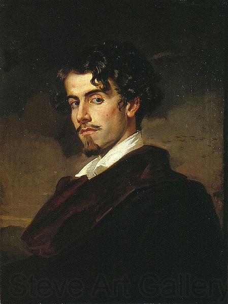 Valeriano Dominguez Becquer Bastida portrait of Gustavo Adolfo Becquer Norge oil painting art